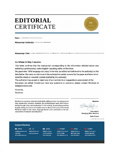 Free Editing Certificate